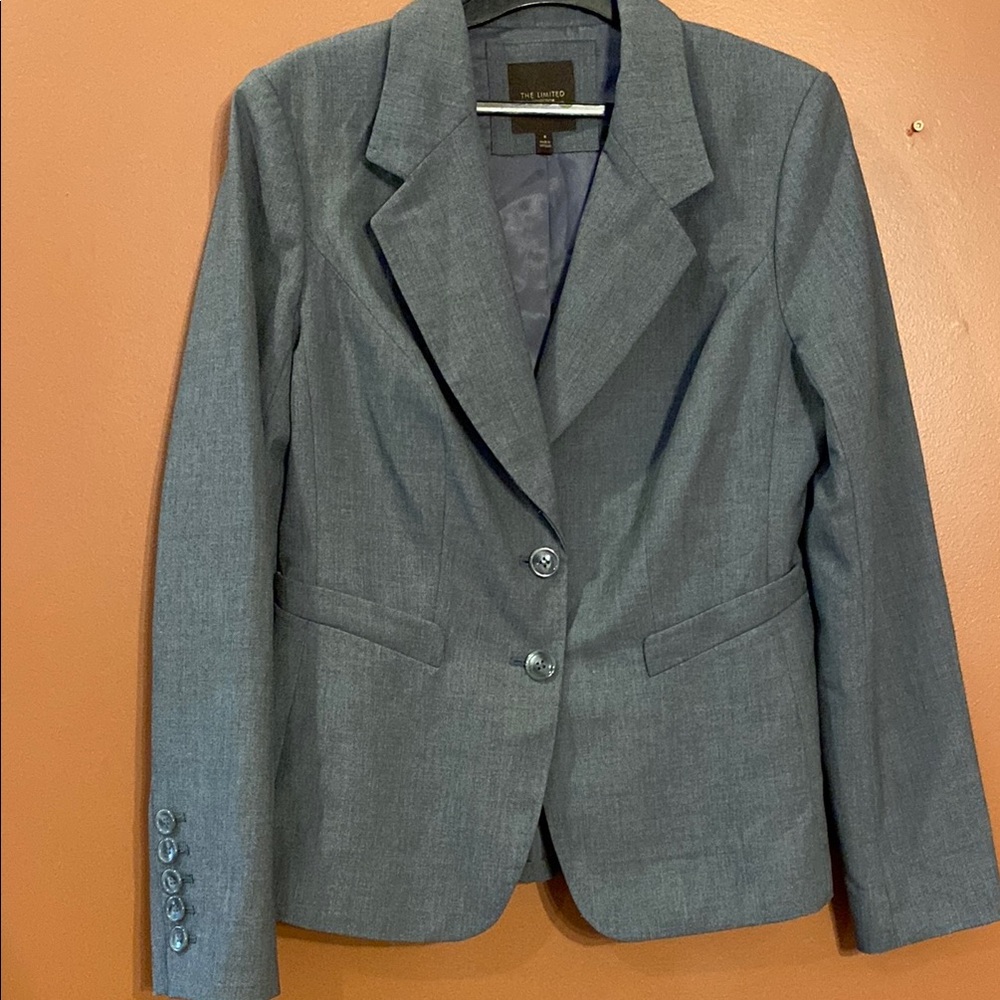 The Limited Gray Structured Blazer in size 8.